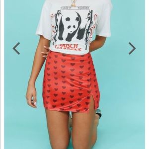 Verge girl velvet heart skirt